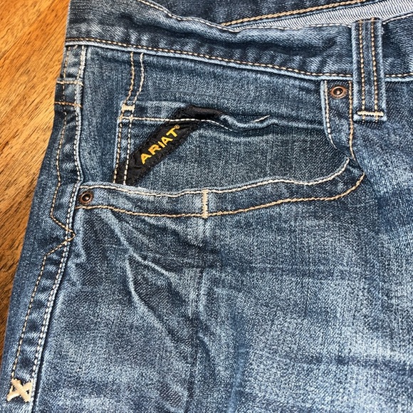 Ariat Rebar M4 relaxed boot Blue Denim Jeans 38/32 - Picture 9 of 10